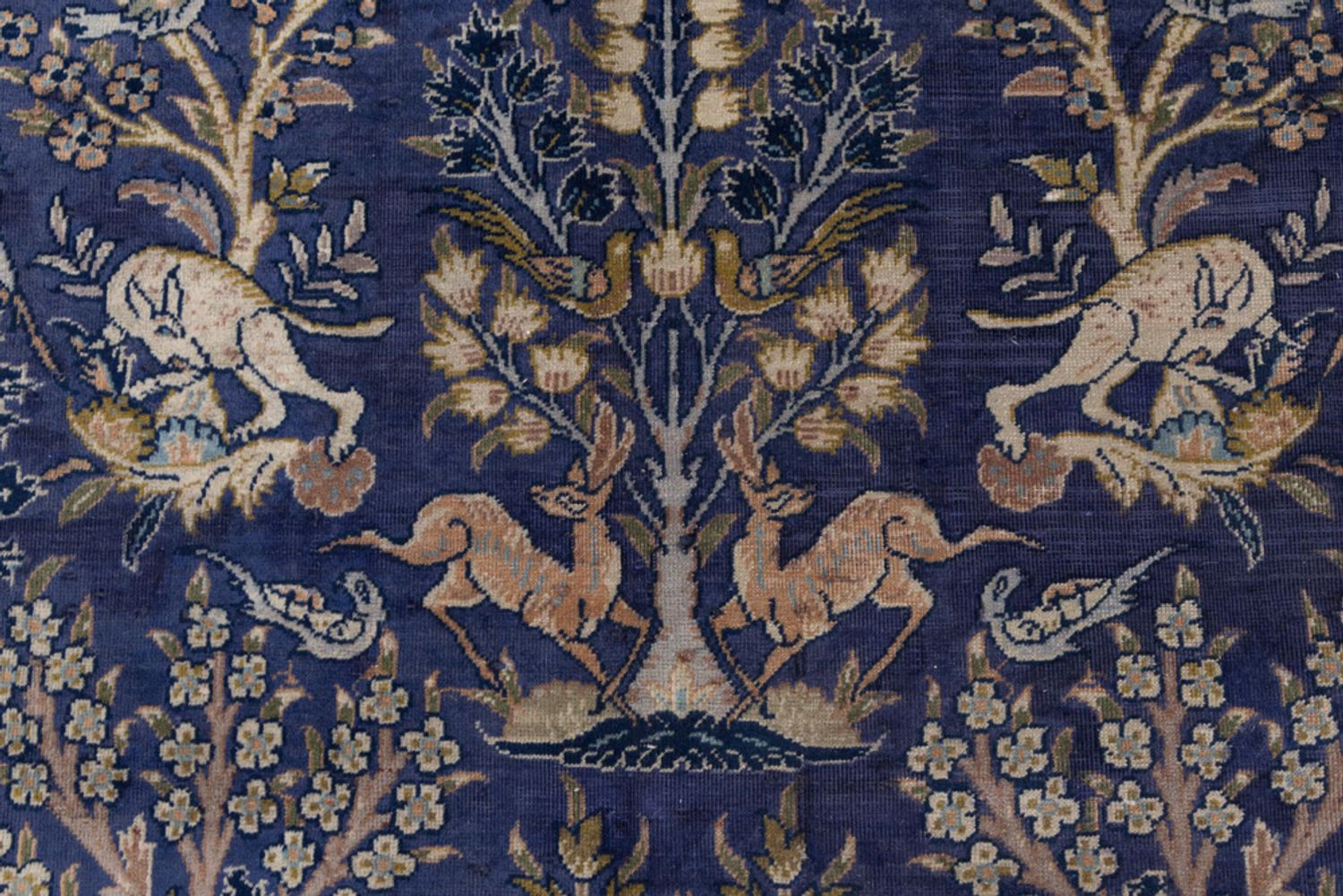 Alfombra persa - Clásica - 315 x 210 cm - azul oscuro