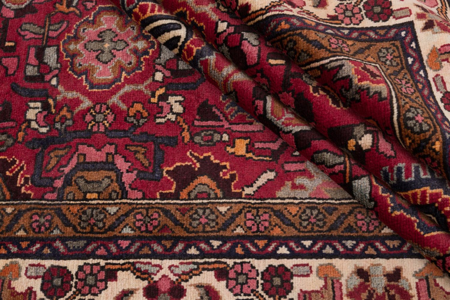 Alfombra persa - Nómada - 295 x 195 cm - rojo oscuro