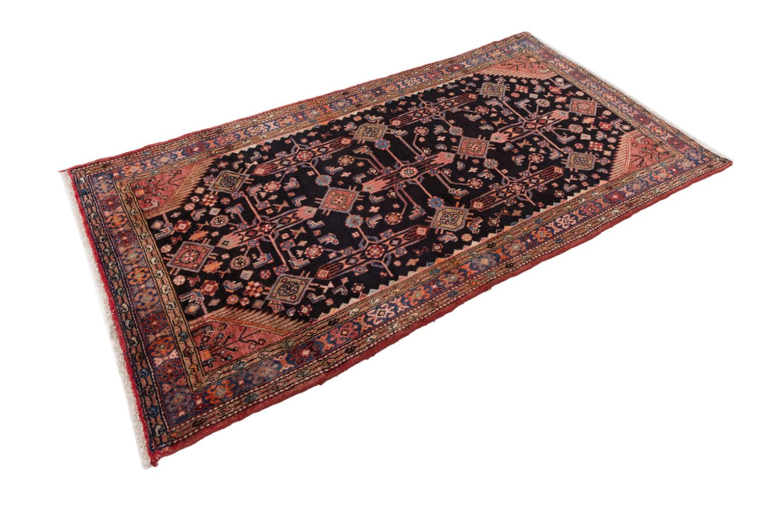 Alfombra persa - Nómada - 240 x 130 cm - azul oscuro