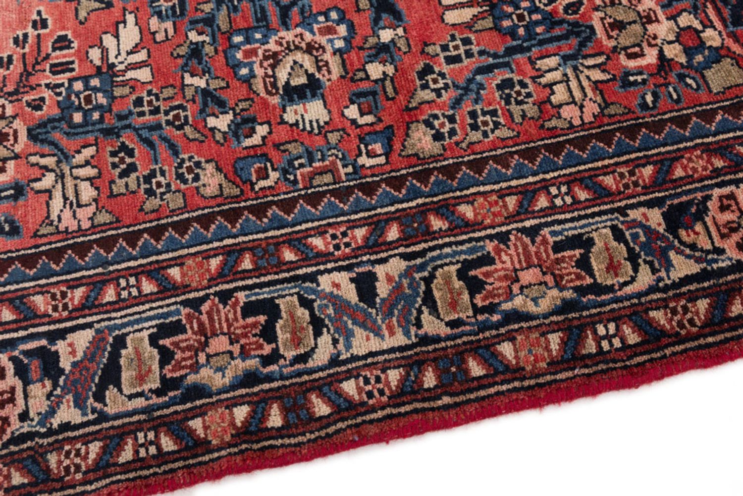 Alfombra de pasillo Alfombra persa - Clásica - 210 x 112 cm - rojo oscuro