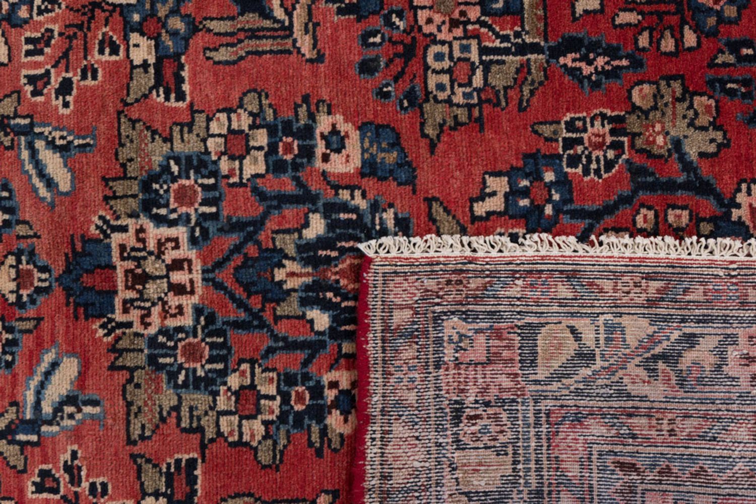 Alfombra de pasillo Alfombra persa - Clásica - 210 x 112 cm - rojo oscuro