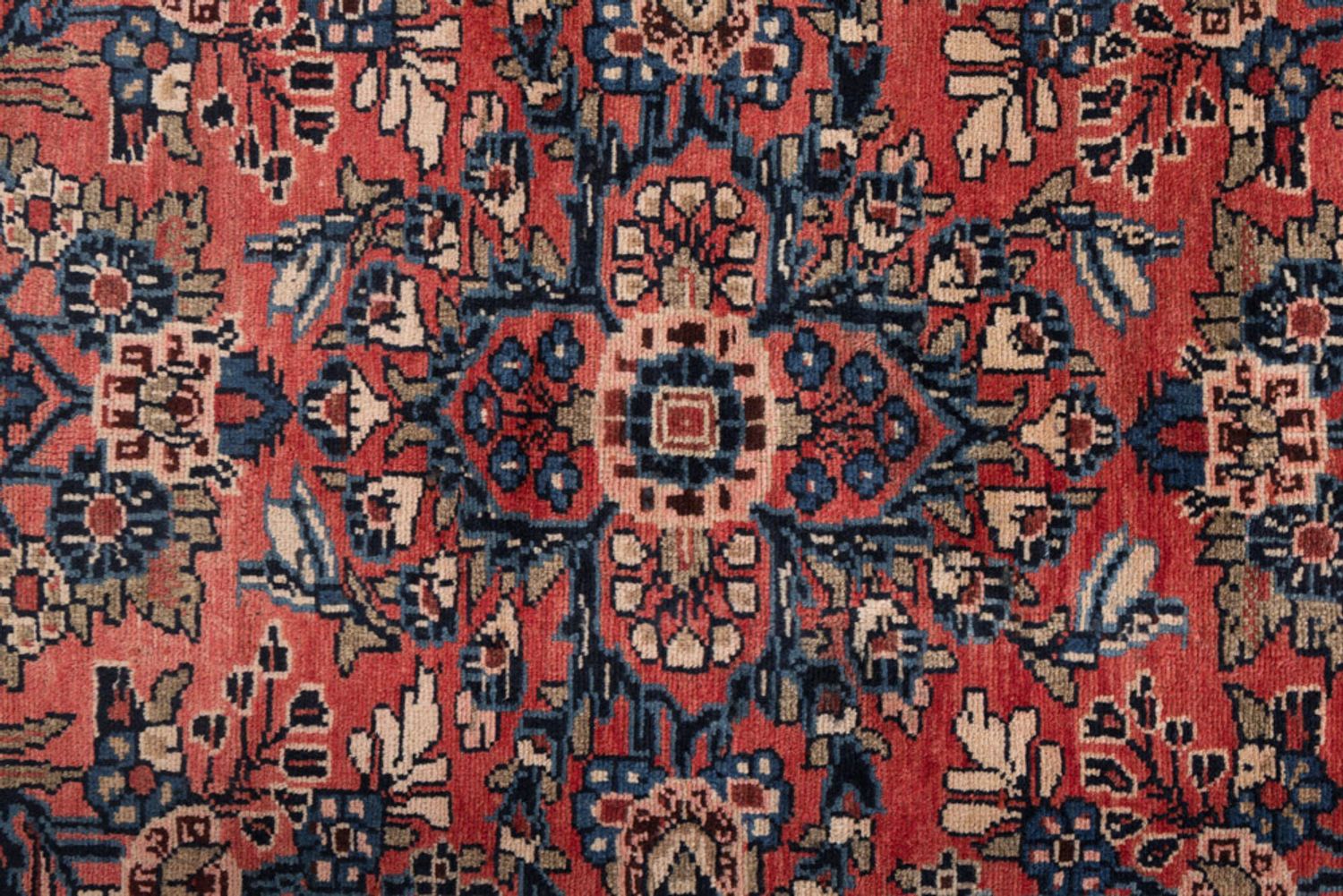 Alfombra de pasillo Alfombra persa - Clásica - 210 x 112 cm - rojo oscuro