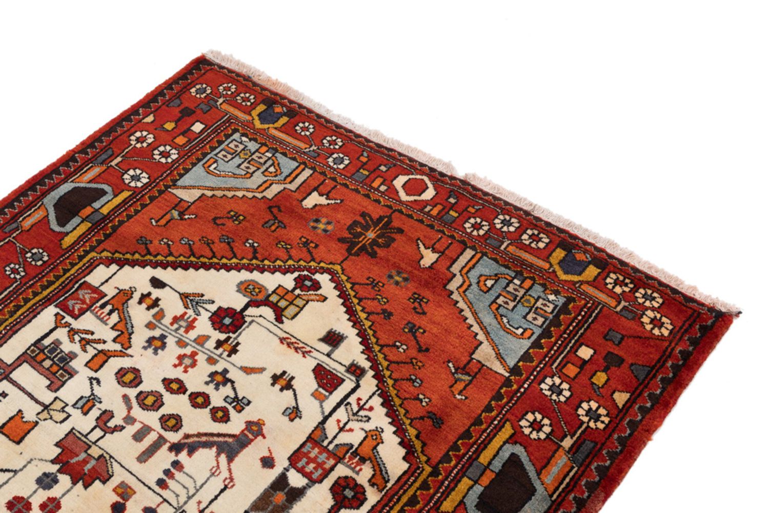 Perský koberec - Nomádský - 200 x 122 cm - béžová