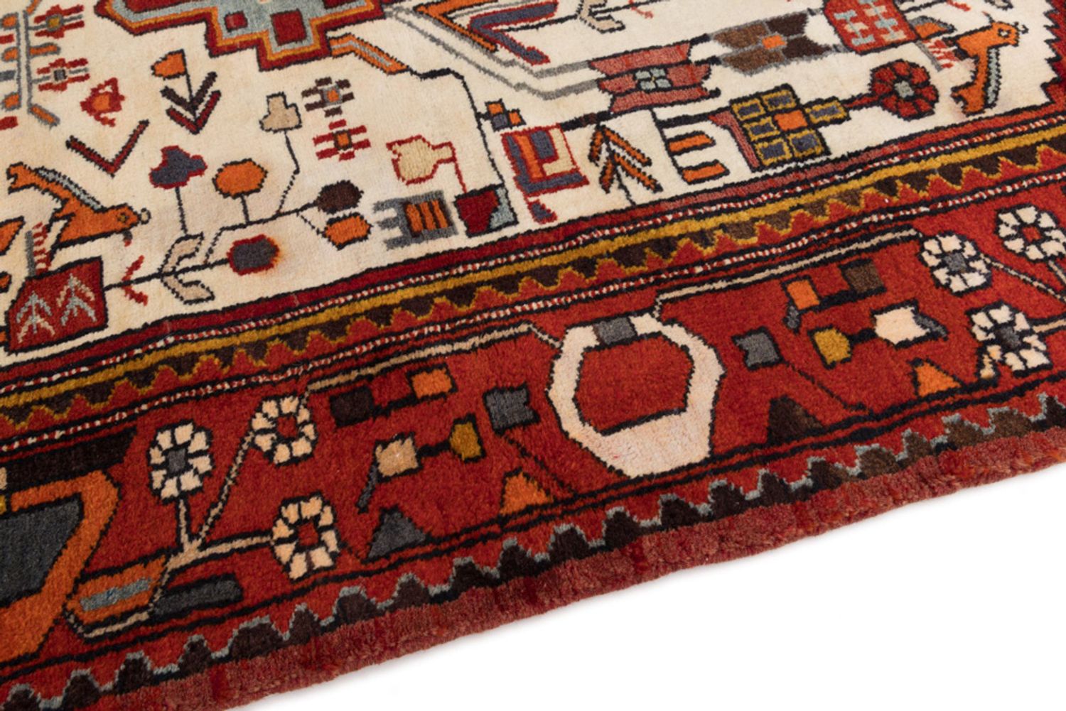 Perský koberec - Nomádský - 200 x 122 cm - béžová