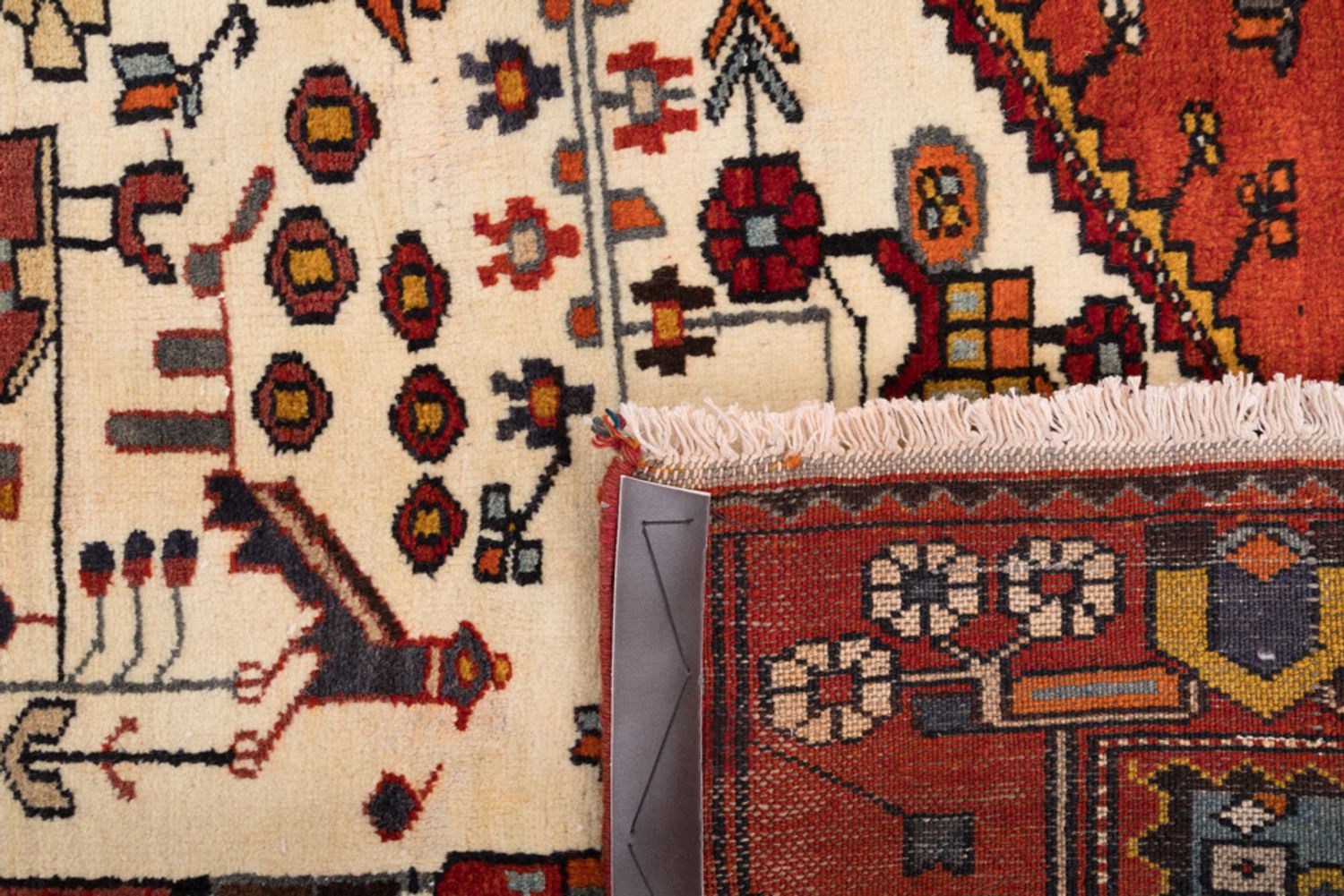 Perský koberec - Nomádský - 200 x 122 cm - béžová