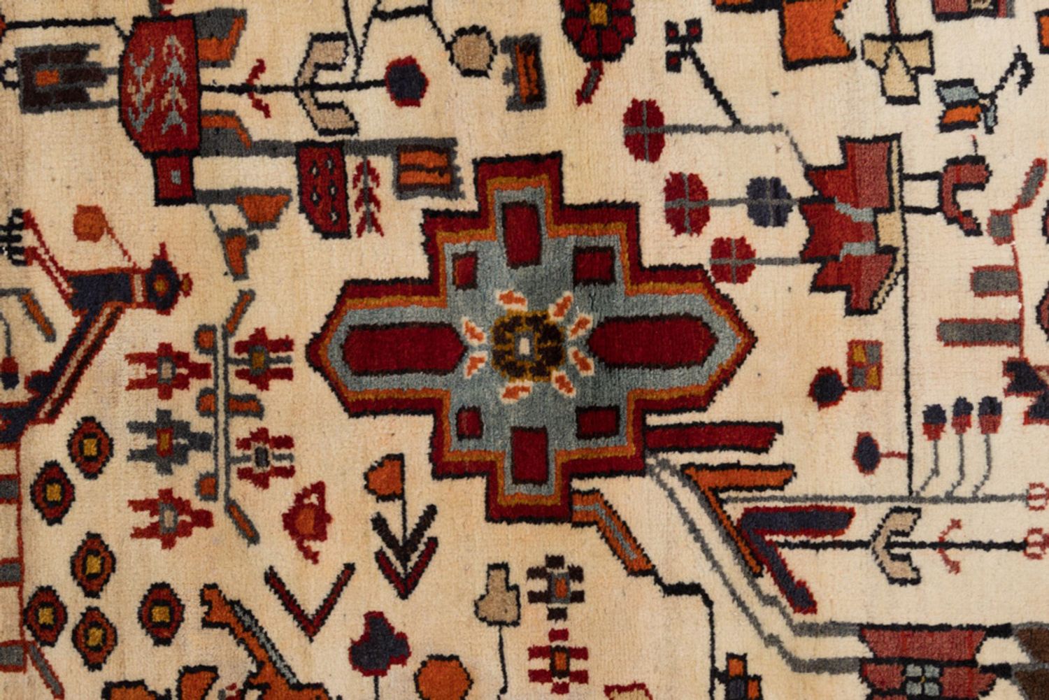 Perský koberec - Nomádský - 200 x 122 cm - béžová