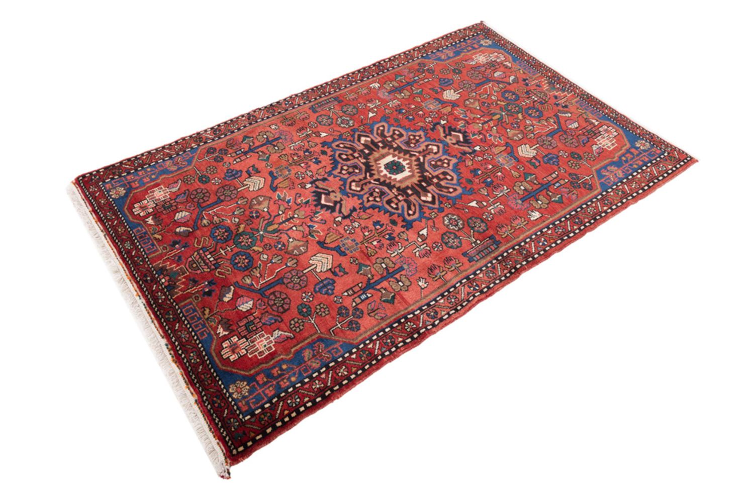 Alfombra persa - Nómada - 180 x 115 cm - rojo