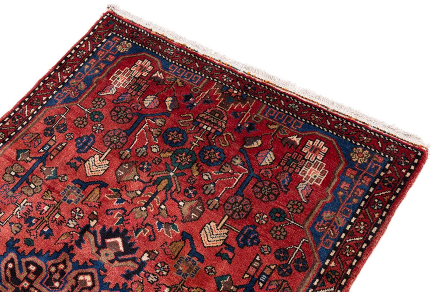 Alfombra persa - Nómada - 180 x 115 cm - rojo