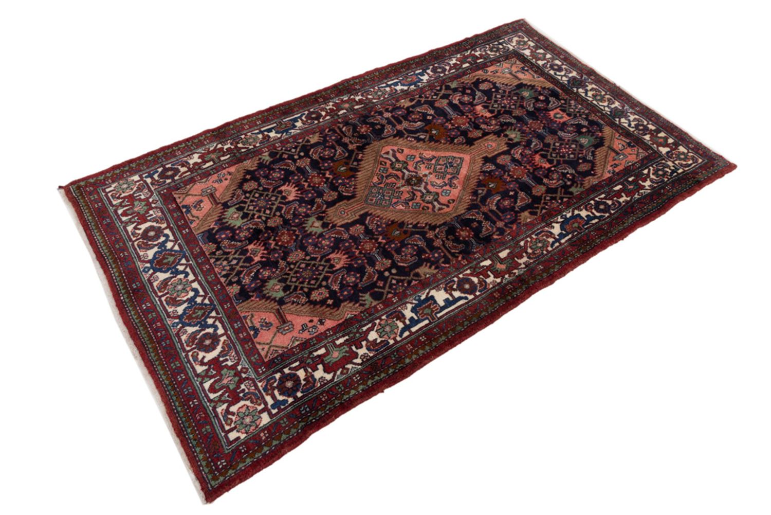 Alfombra persa - Nómada - 230 x 140 cm - azul oscuro