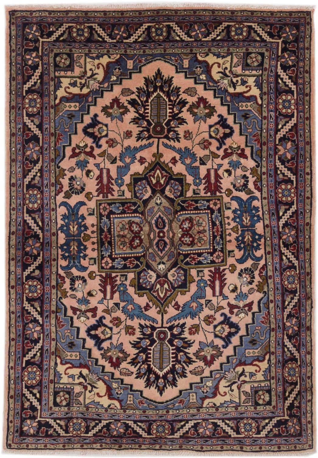 Persisk teppe - Nomadisk - 195 x 135 cm - lys rød