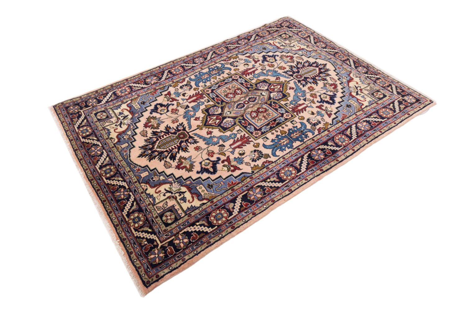 Persisk teppe - Nomadisk - 195 x 135 cm - lys rød