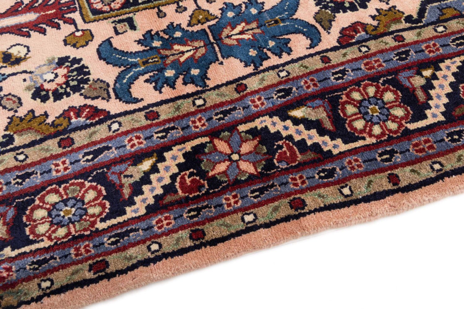 Persisk teppe - Nomadisk - 195 x 135 cm - lys rød