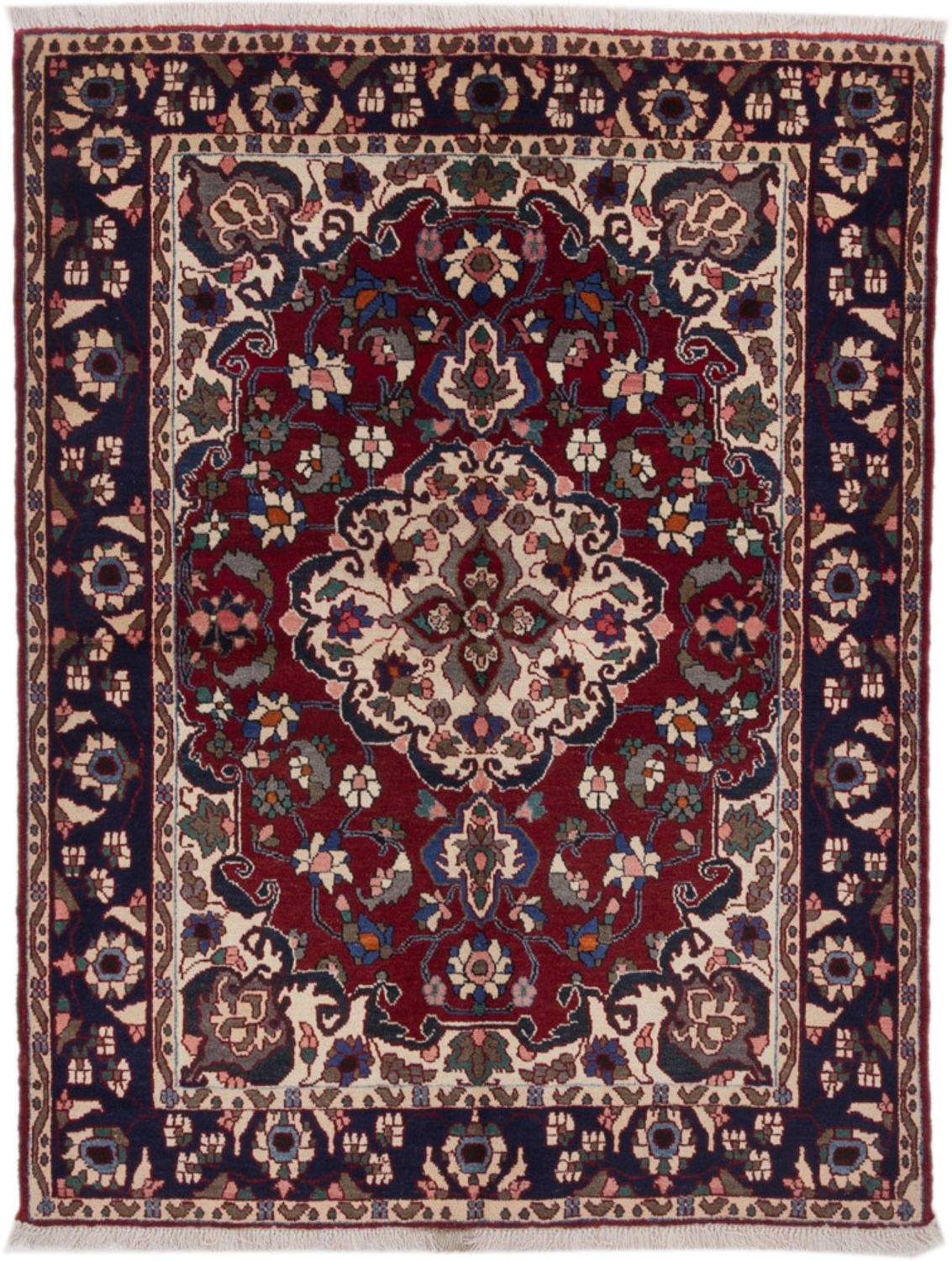 Perský koberec - Klasický - 210 x 155 cm - tmavě červená