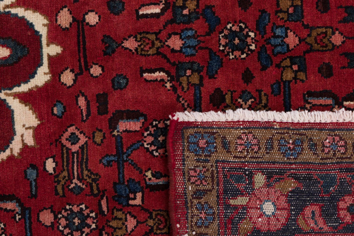 Alfombra persa - Nómada - 200 x 150 cm - rojo oscuro