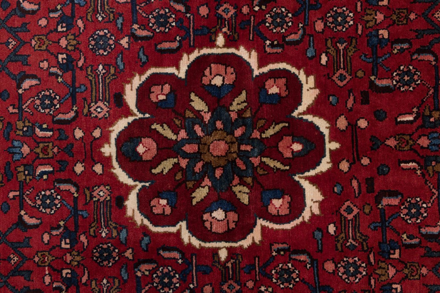 Alfombra persa - Nómada - 200 x 150 cm - rojo oscuro