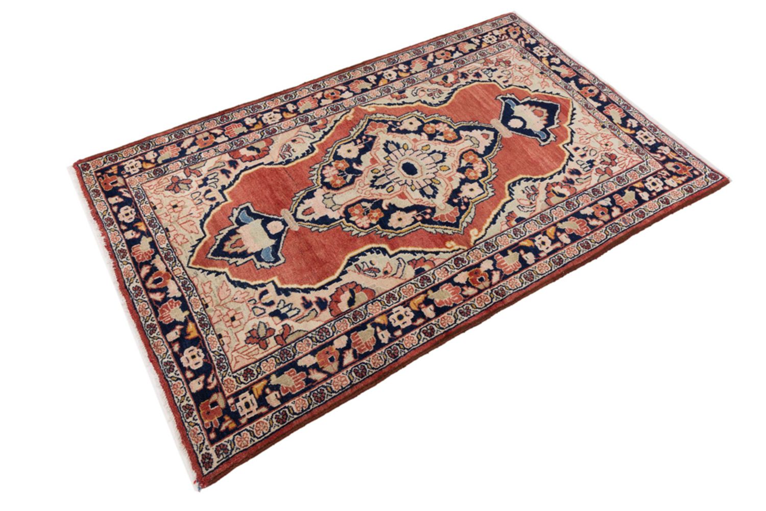 Alfombra persa - Nómada - 220 x 147 cm - rojo claro