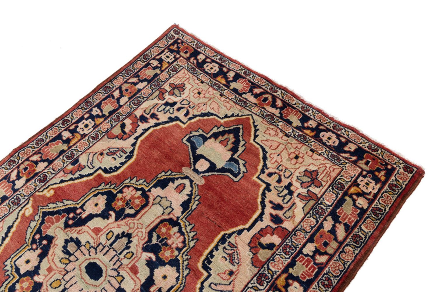 Alfombra persa - Nómada - 220 x 147 cm - rojo claro