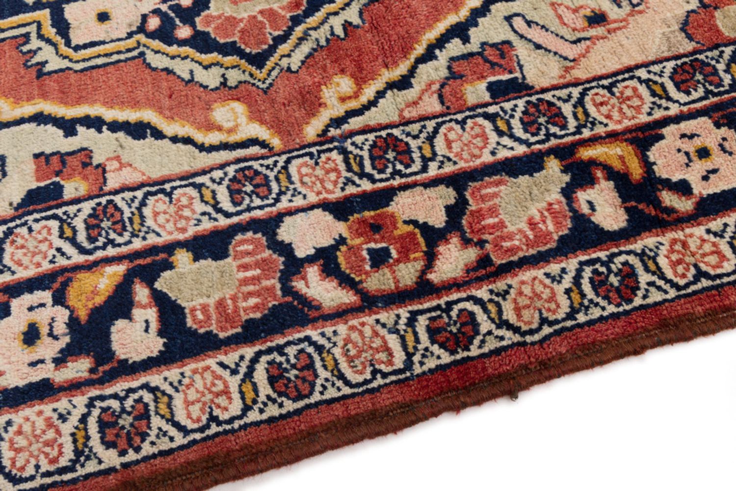 Alfombra persa - Nómada - 220 x 147 cm - rojo claro