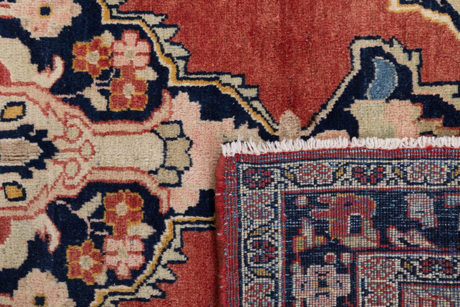 Alfombra persa - Nómada - 220 x 147 cm - rojo claro