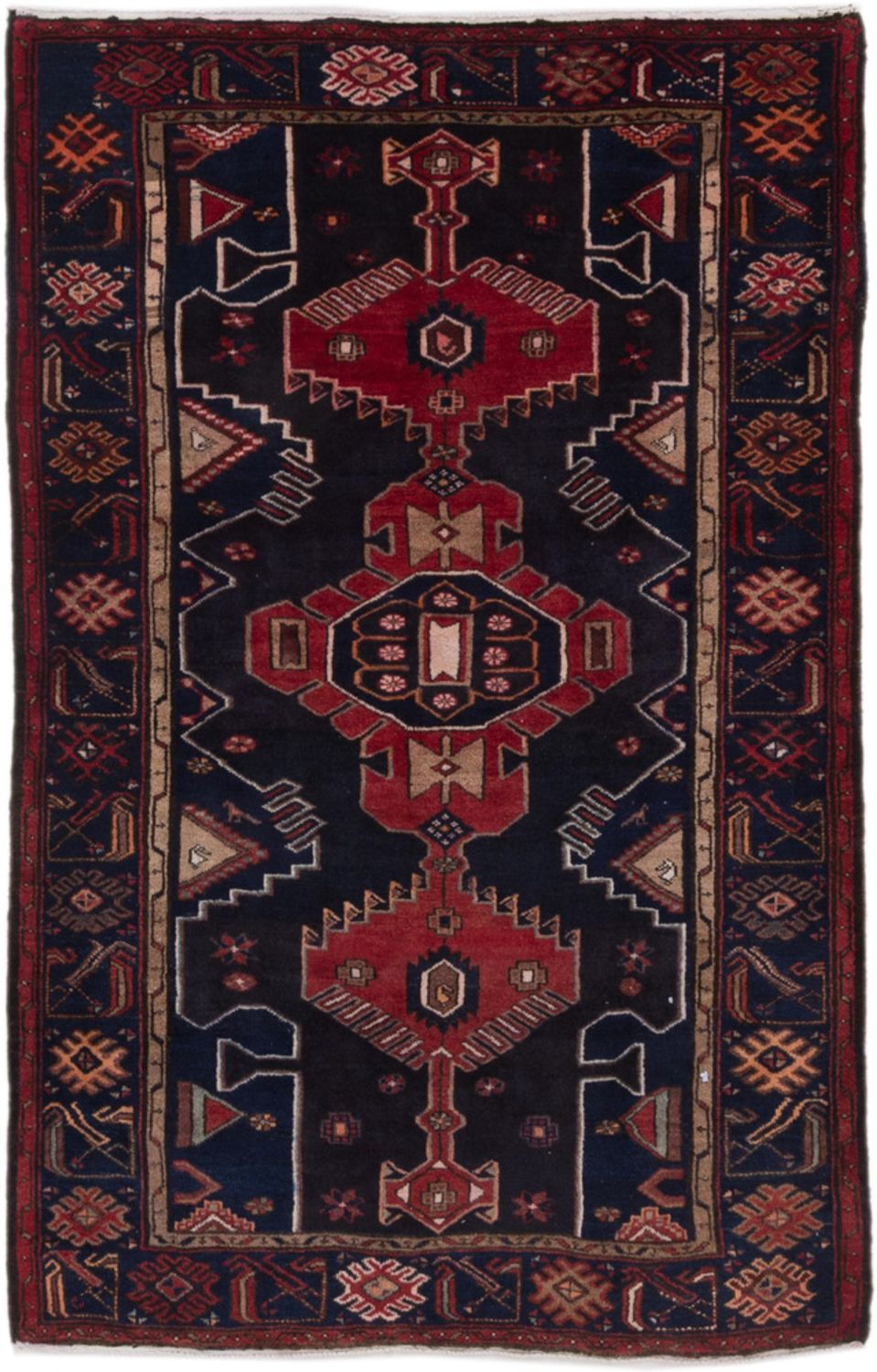 Alfombra persa - Nómada - 210 x 140 cm - multicolor