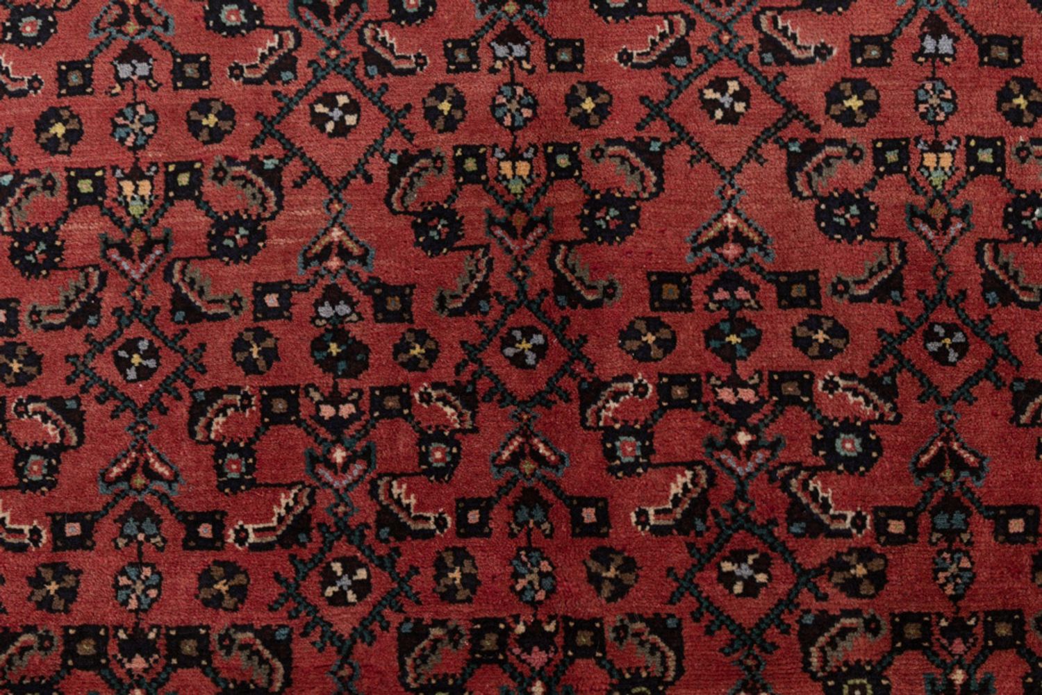 Alfombra persa - Nómada - 190 x 146 cm - rojo oscuro