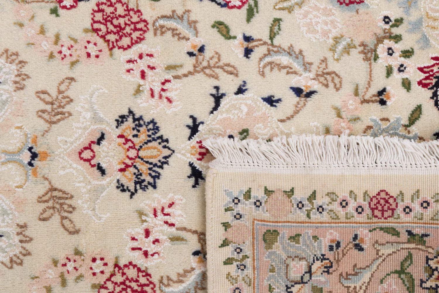 Alfombra Persa - Tabriz - Real - 201 x 120 cm - crema