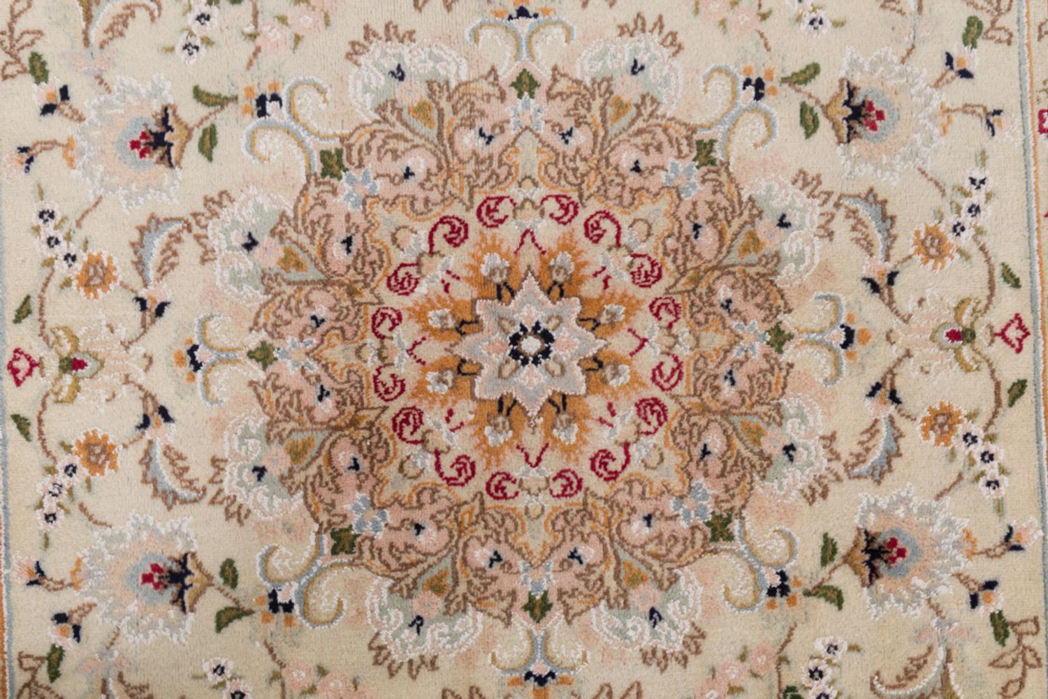 Alfombra Persa - Tabriz - Real - 201 x 120 cm - crema