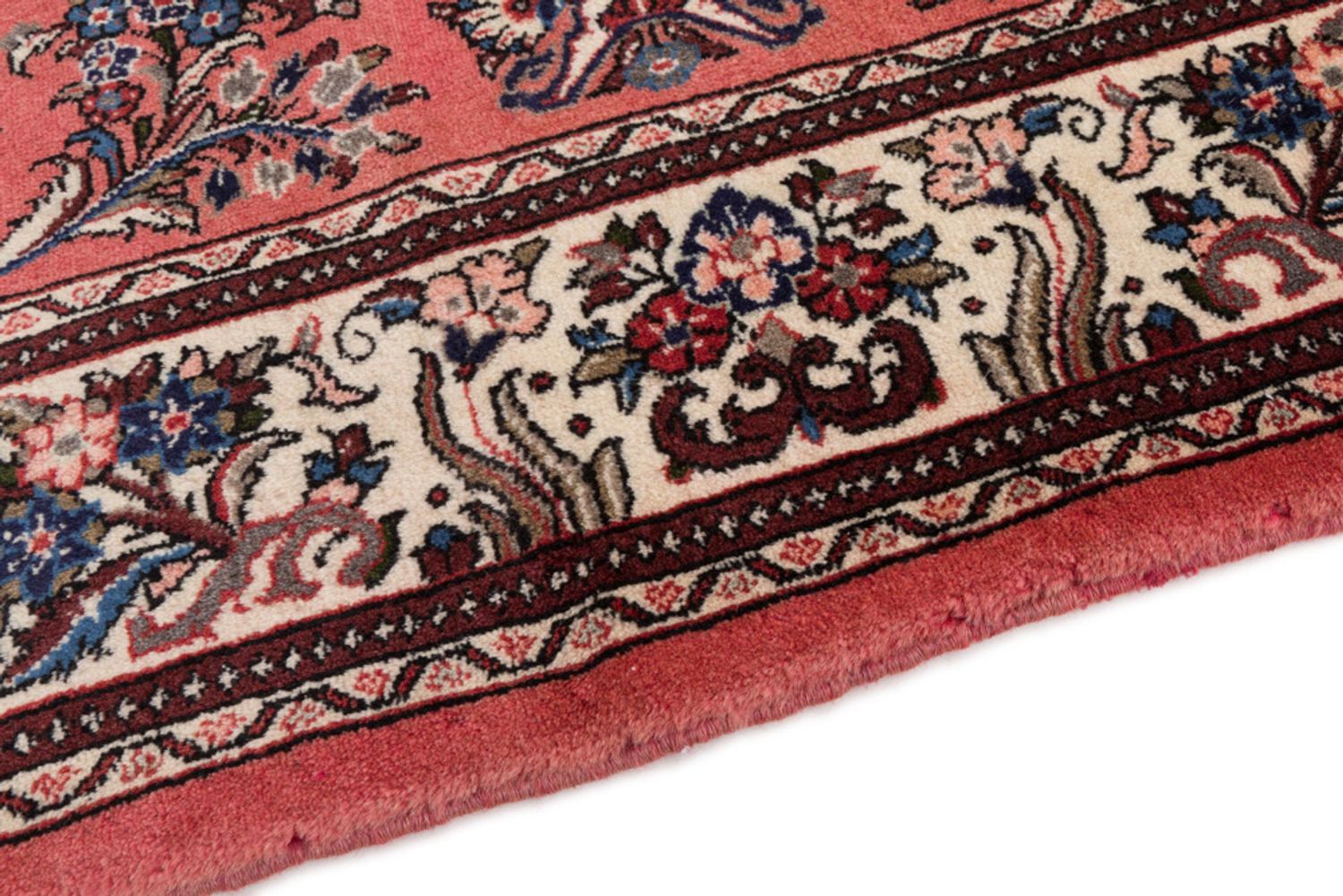 Persisk teppe - klassisk - 215 x 135 cm - lys rød