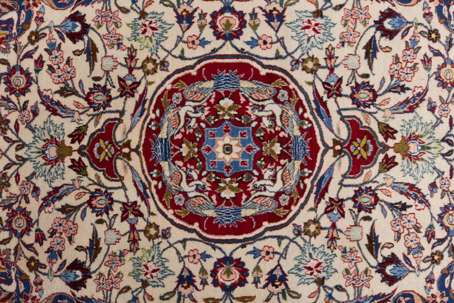 Perský koberec - Isfahán - Premium - 207 x 148 cm - krémová