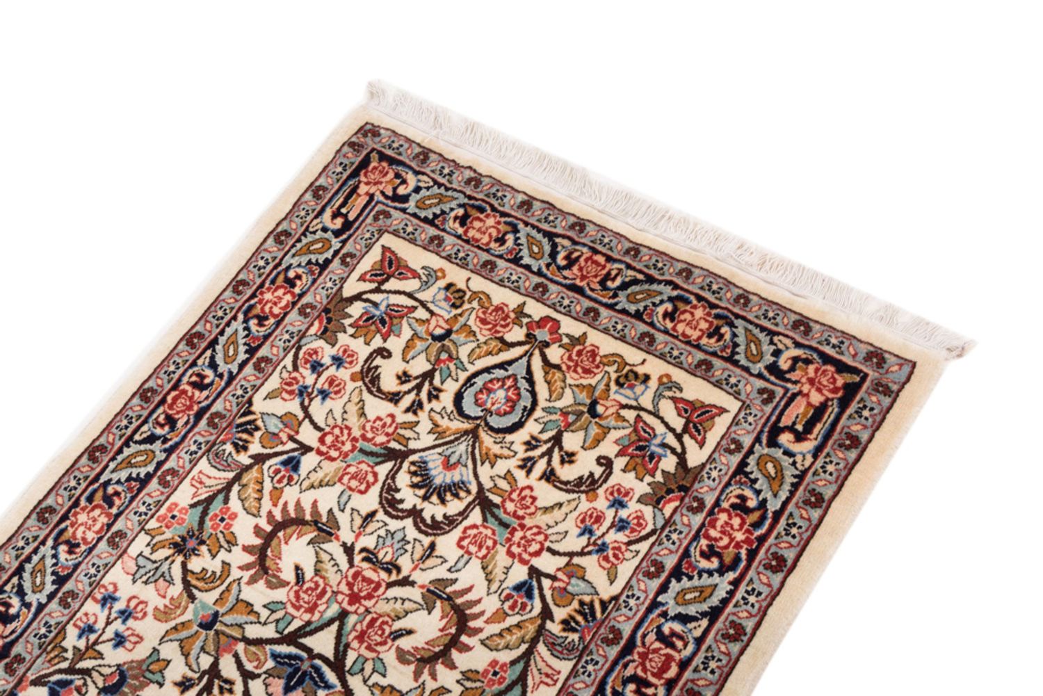 Runner Perský koberec - Ghom - 210 x 80 cm - krémová