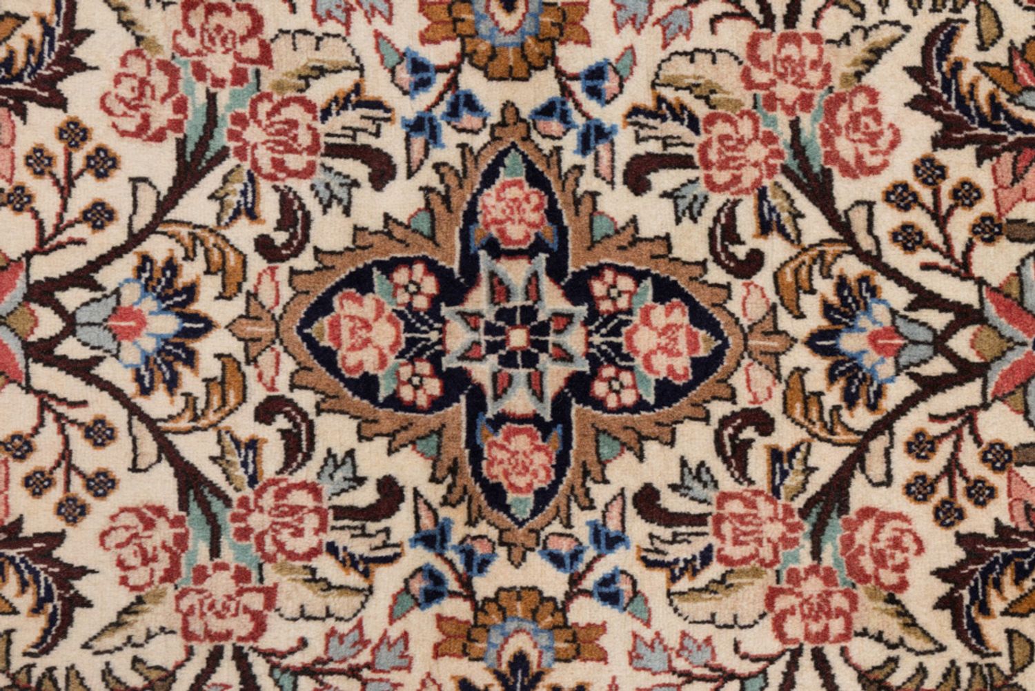 Runner Perský koberec - Ghom - 210 x 80 cm - krémová