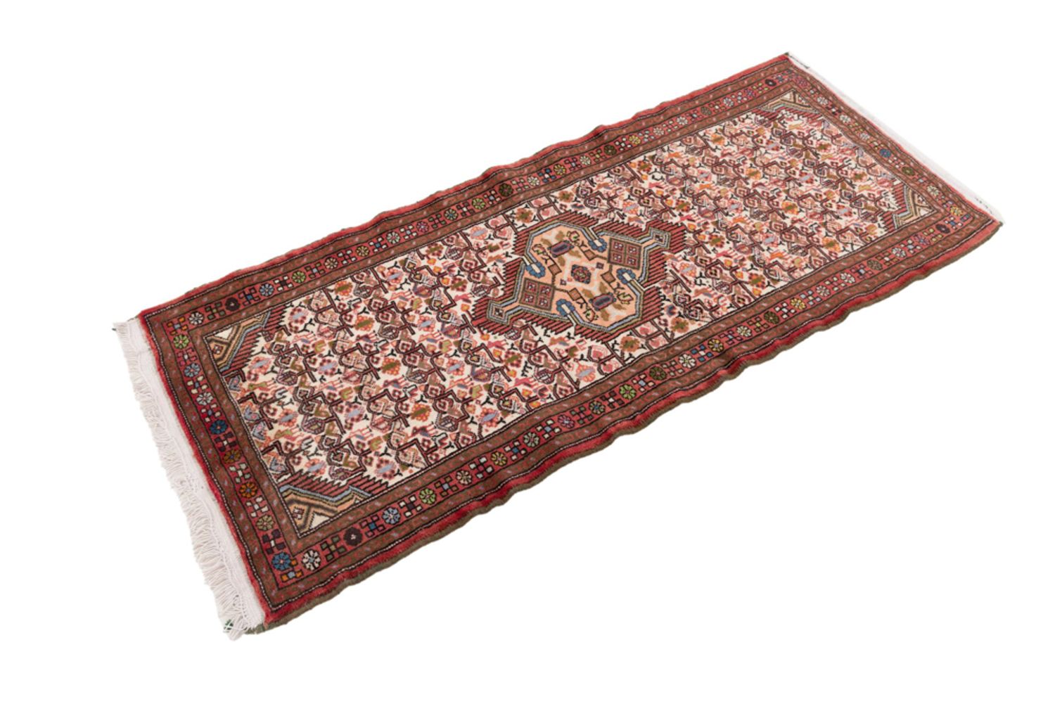 Alfombra de pasillo Alfombra persa - Nómada - 185 x 77 cm - rojo claro