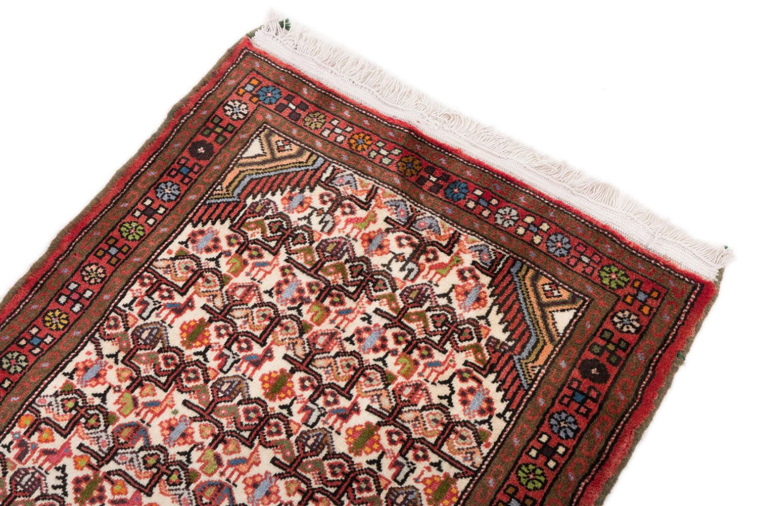 Alfombra de pasillo Alfombra persa - Nómada - 185 x 77 cm - rojo claro