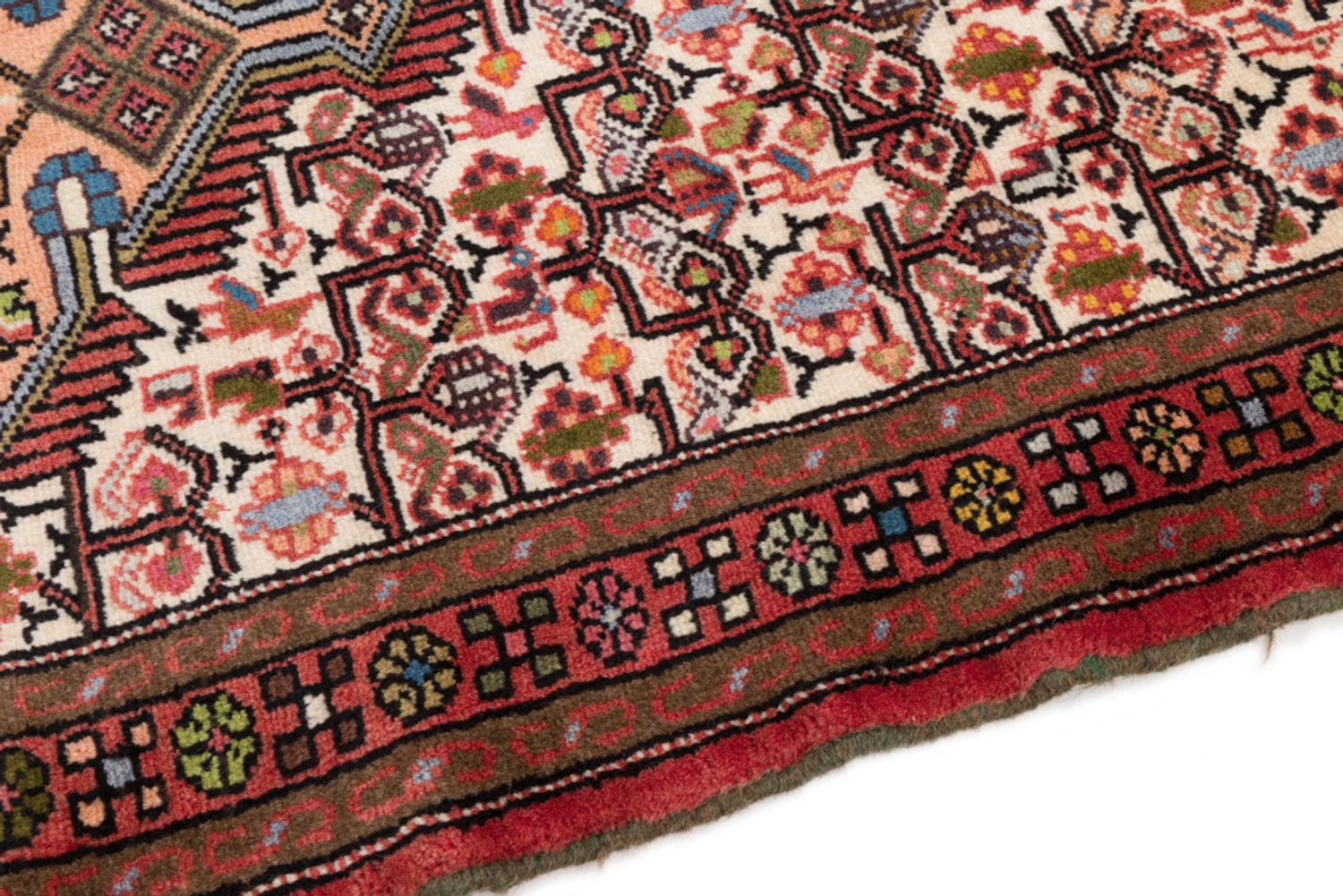 Alfombra de pasillo Alfombra persa - Nómada - 185 x 77 cm - rojo claro