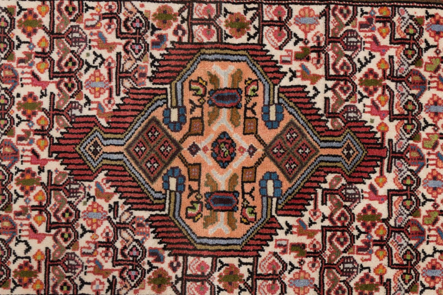 Alfombra de pasillo Alfombra persa - Nómada - 185 x 77 cm - rojo claro