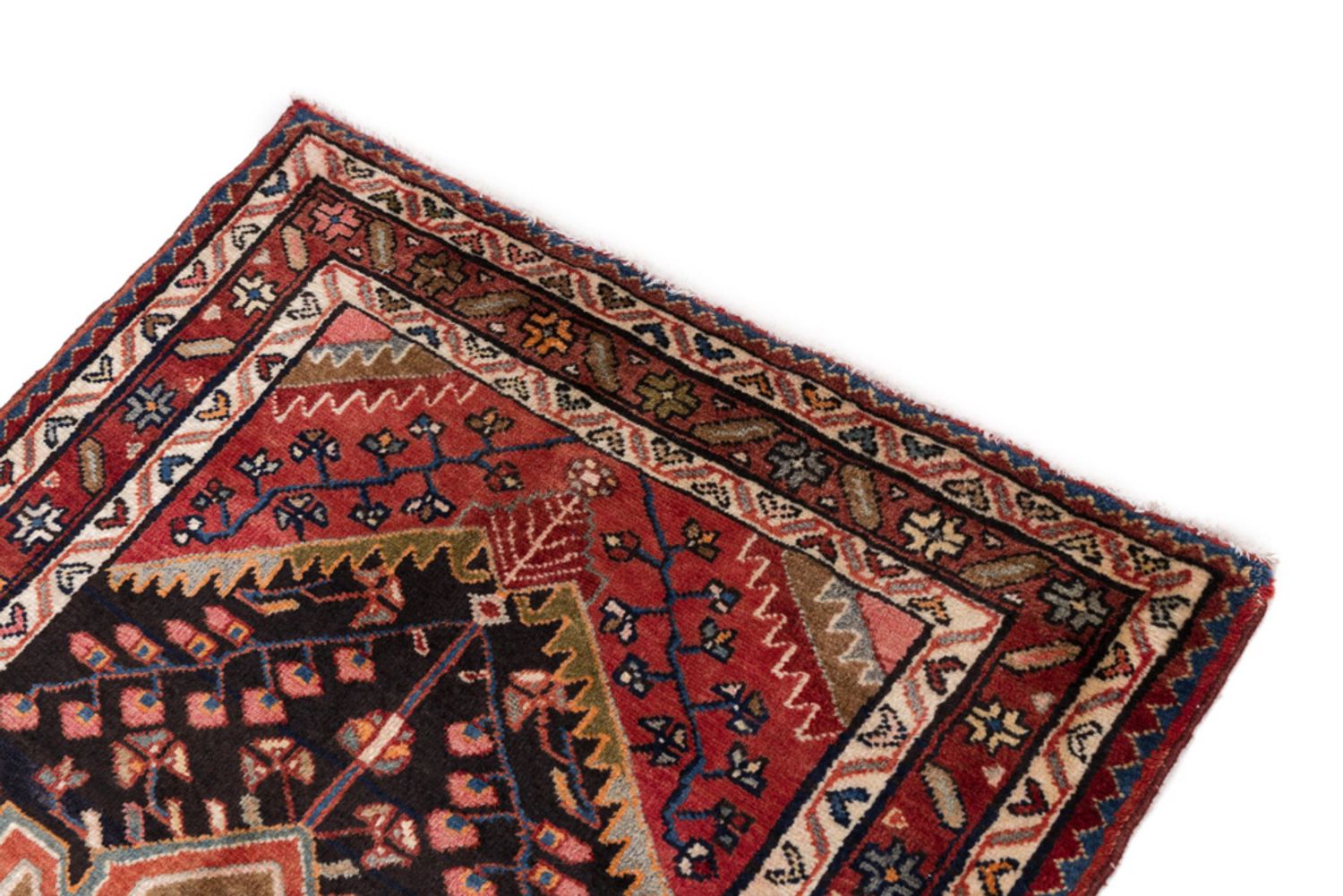 Alfombra persa - Nómada - 130 x 82 cm - multicolor