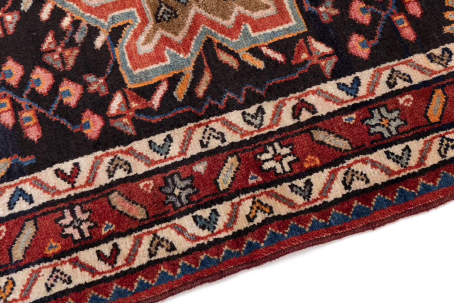 Alfombra persa - Nómada - 130 x 82 cm - multicolor