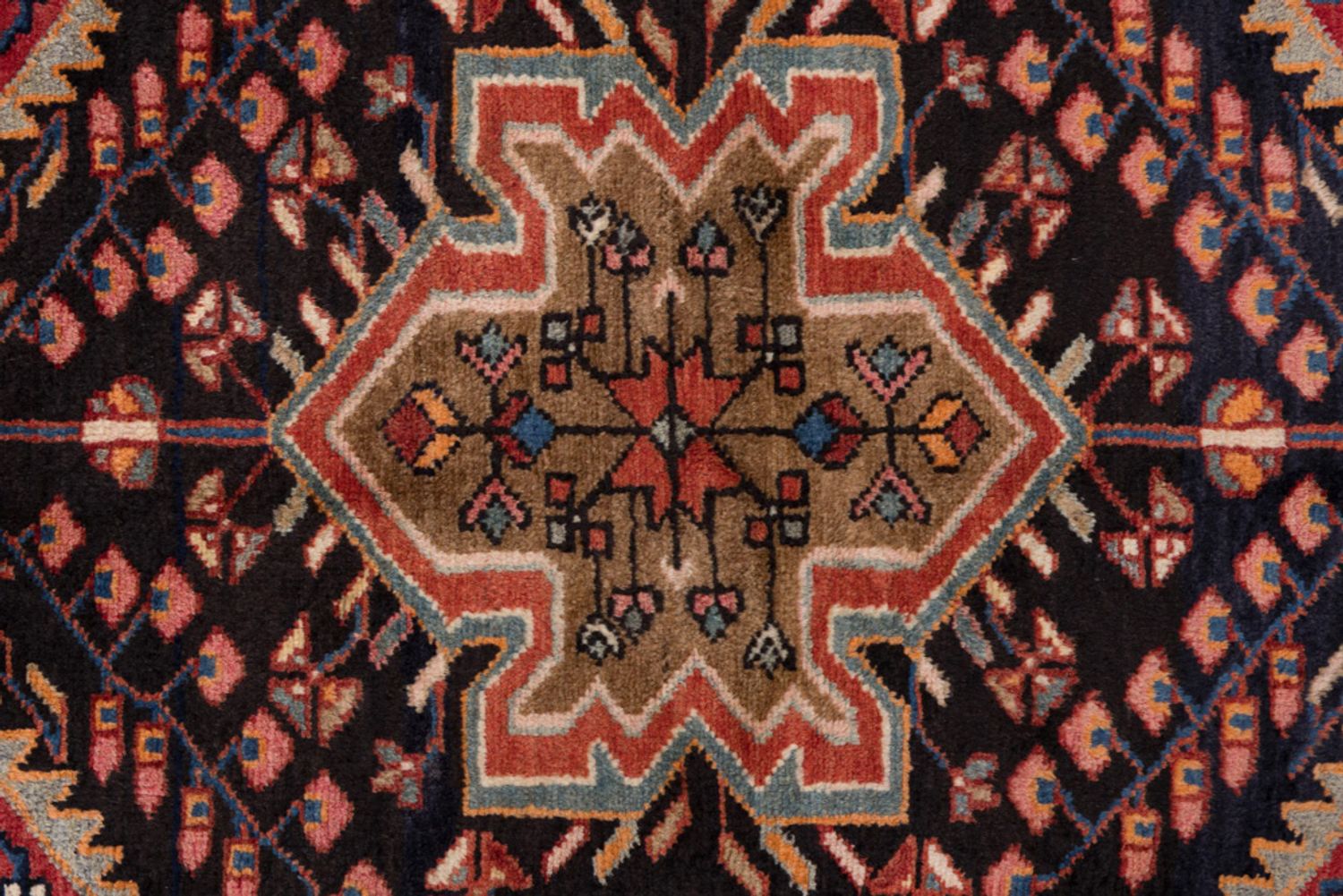 Alfombra persa - Nómada - 130 x 82 cm - multicolor