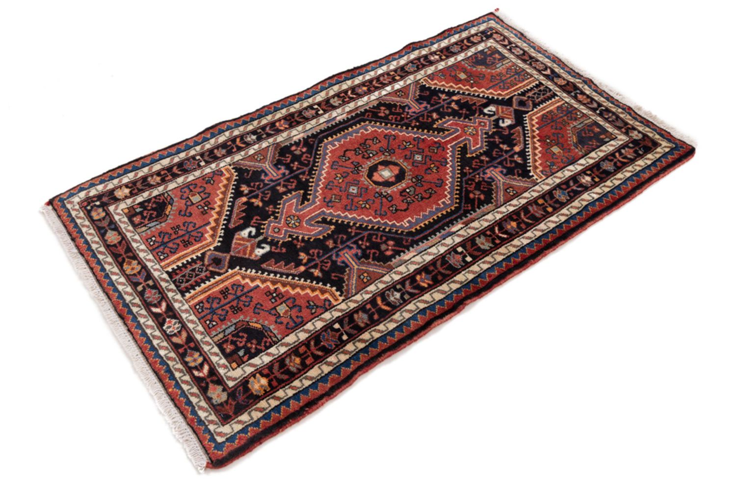 Alfombra persa - Nómada - 130 x 77 cm - óxido