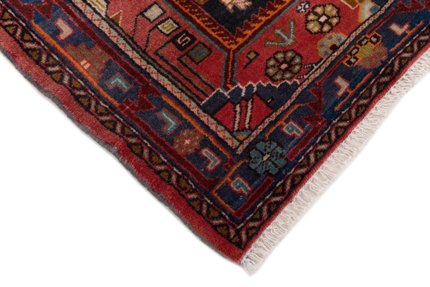 Alfombra persa - Nómada - 125 x 85 cm - rojo oscuro