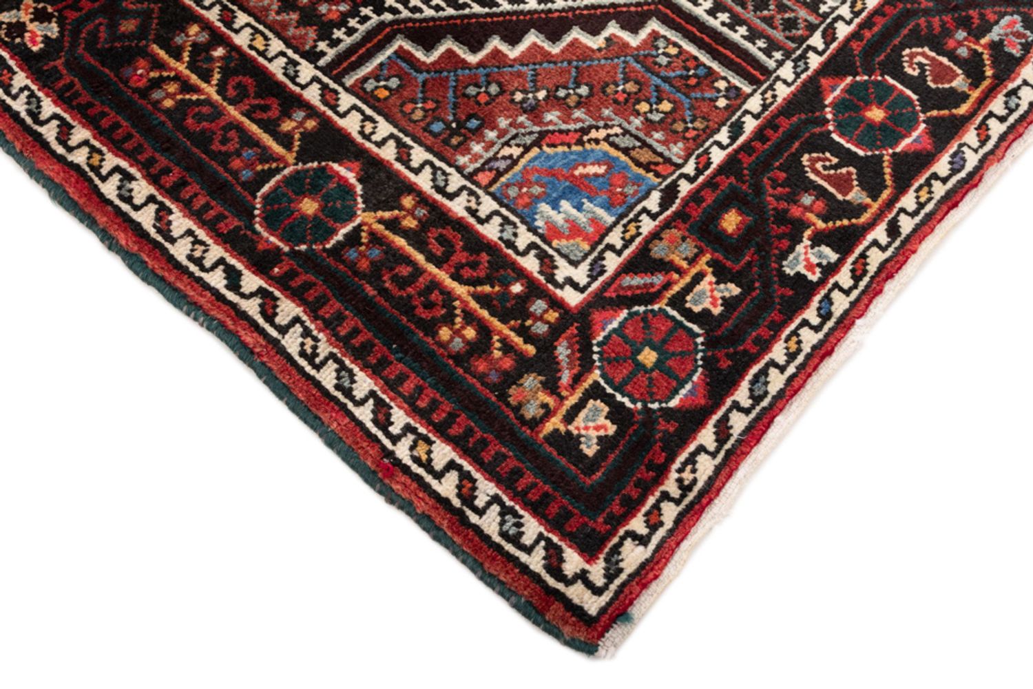 Alfombra persa - Nómada - 130 x 87 cm - rojo oscuro