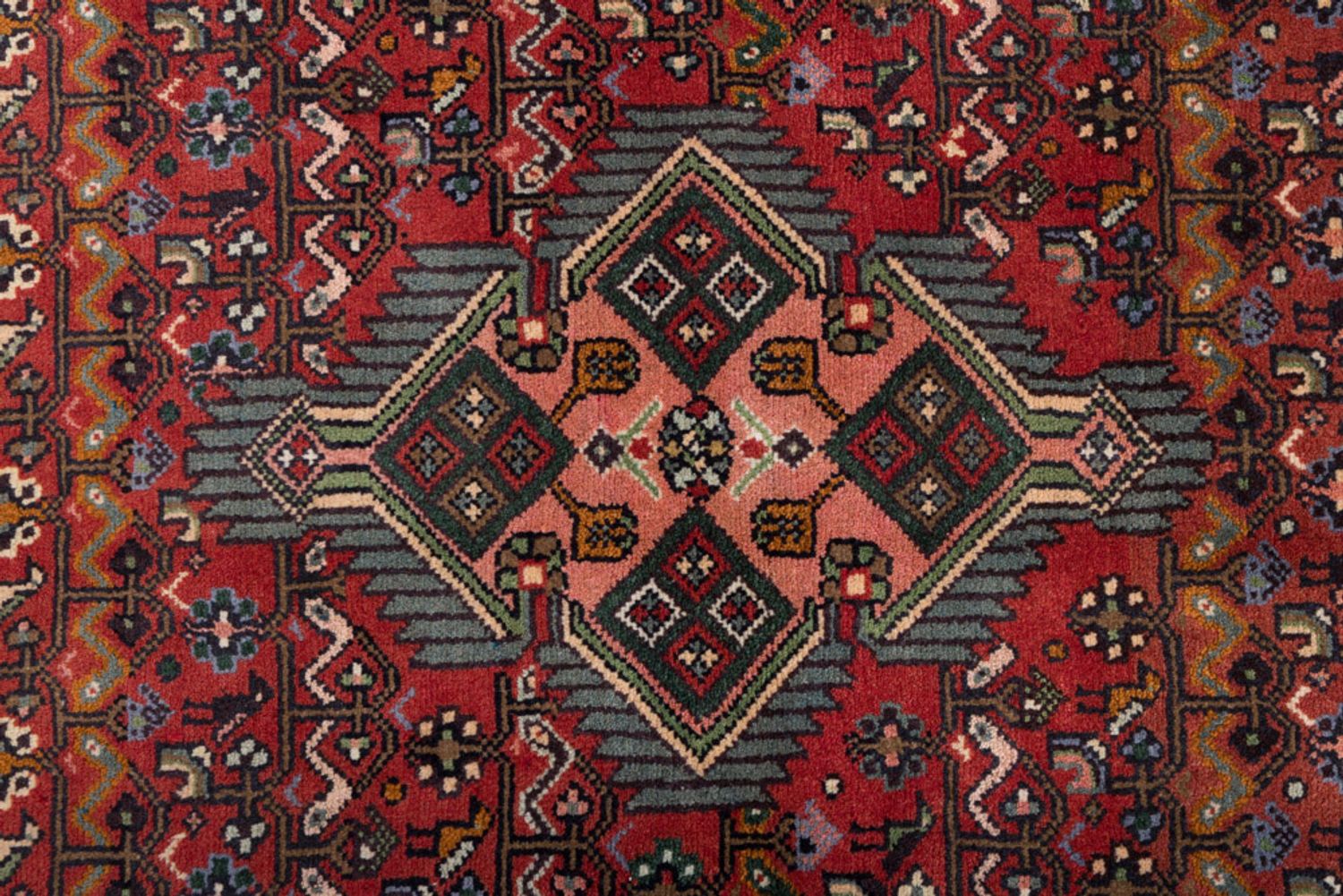 Alfombra persa - Nómada - 130 x 80 cm - rojo oscuro