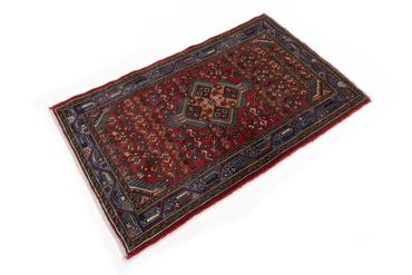 Alfombra persa - Nómada - 130 x 80 cm - rojo oscuro