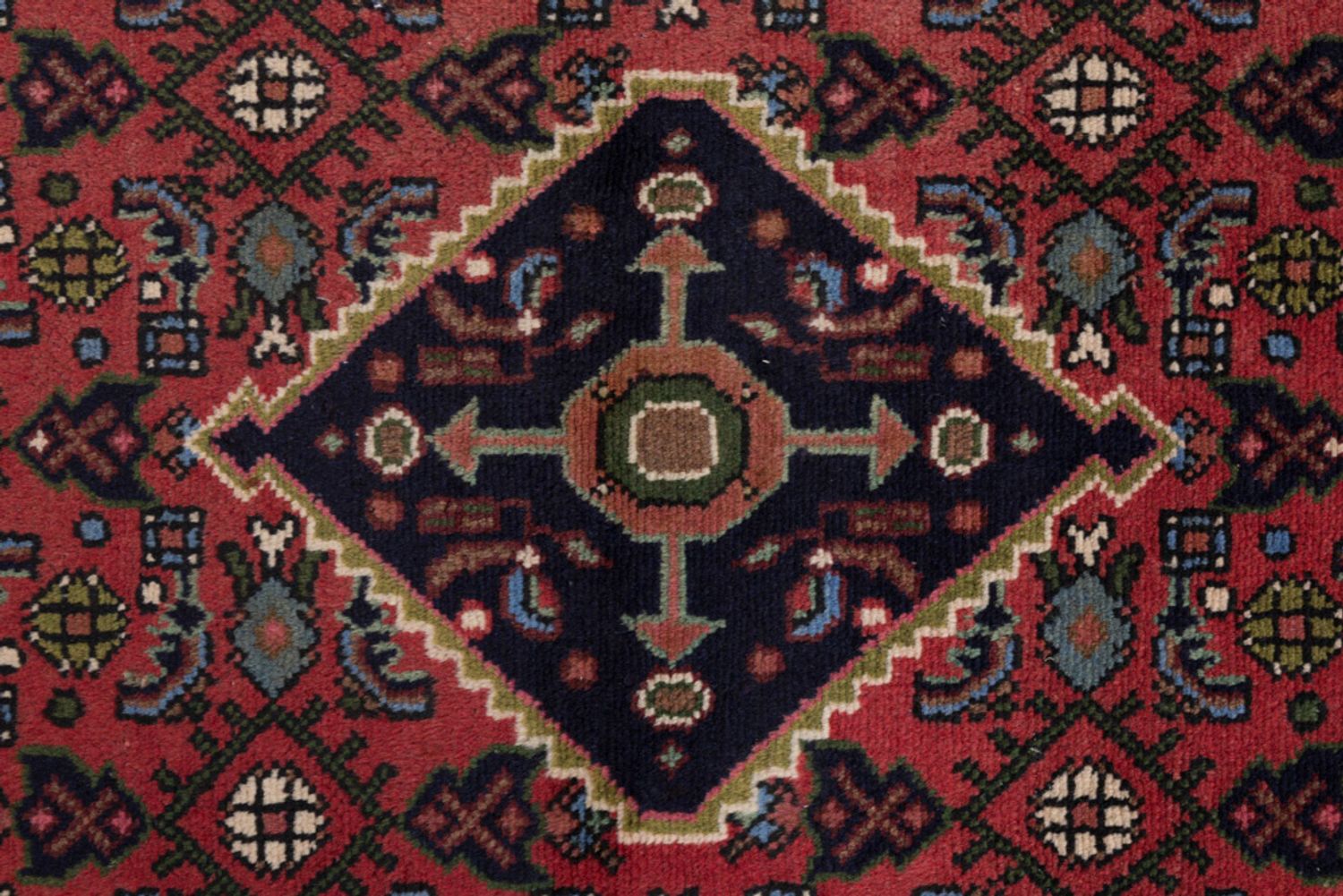 Alfombra persa - Nómada - 130 x 85 cm - rojo oscuro
