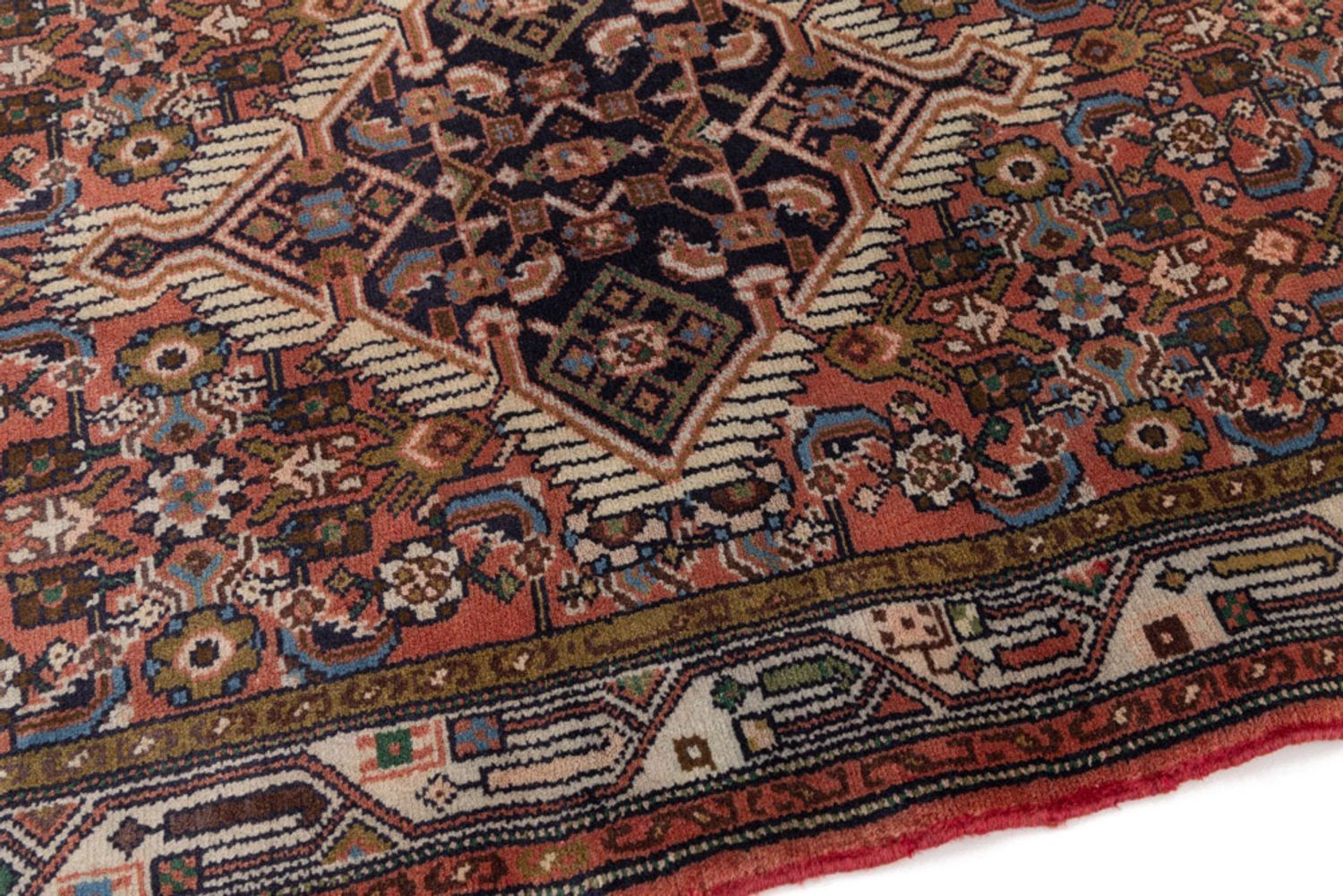 Alfombra persa - Nómada - 140 x 78 cm - beige oscuro