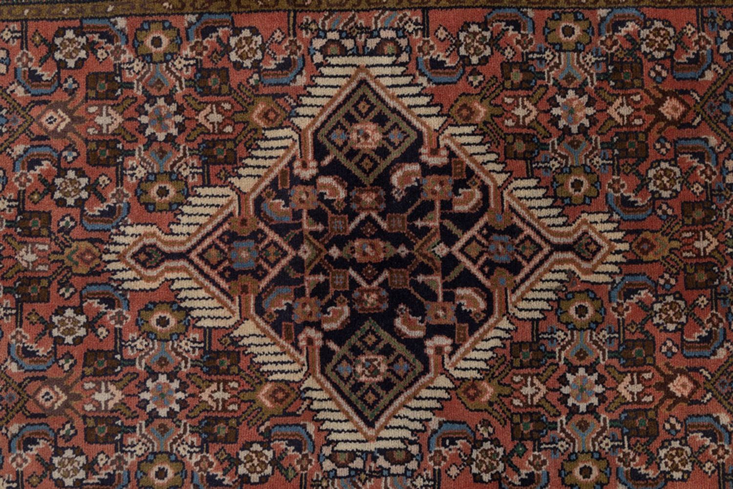Alfombra persa - Nómada - 140 x 78 cm - beige oscuro