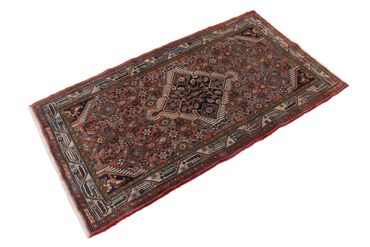 Alfombra persa - Nómada - 140 x 78 cm - beige oscuro
