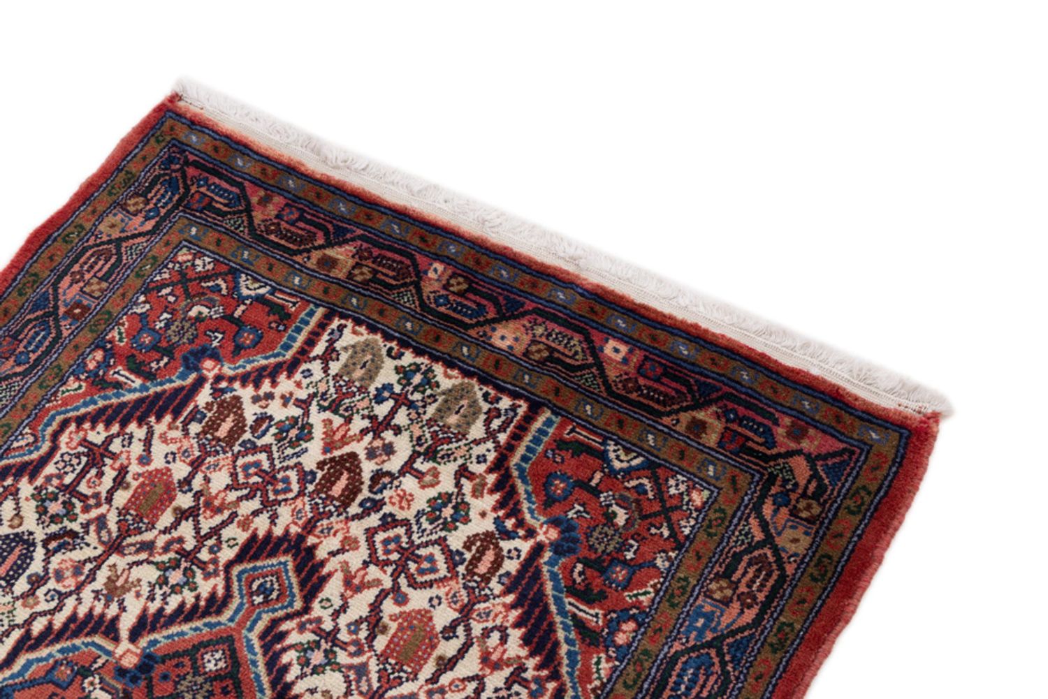 Alfombra persa - Nómada - 130 x 85 cm - crema