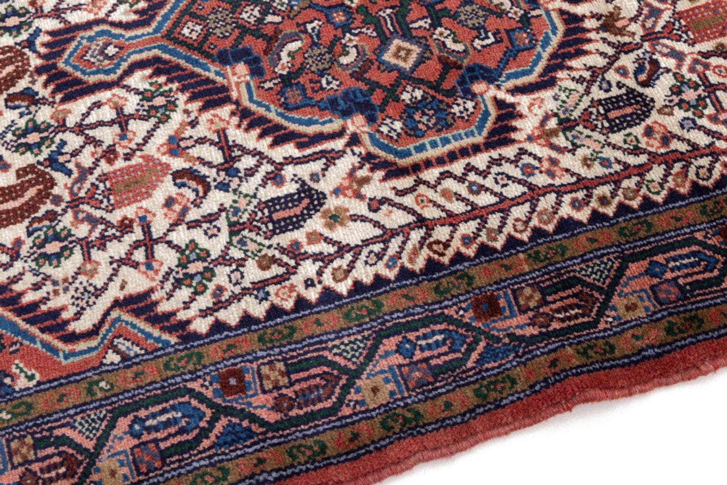 Alfombra persa - Nómada - 130 x 85 cm - crema