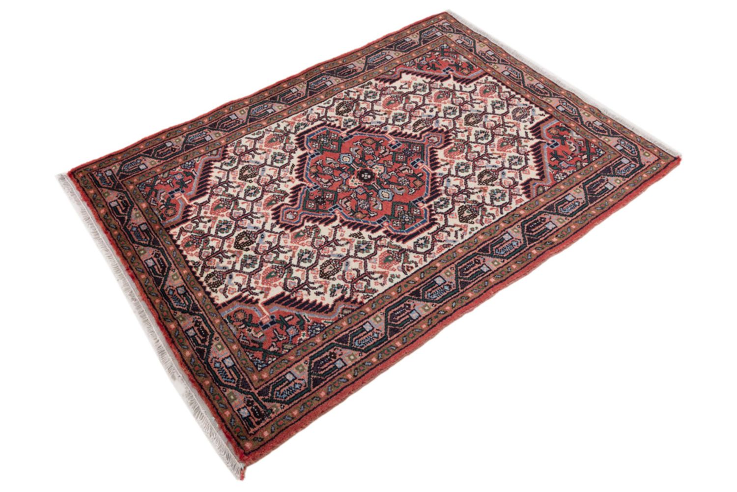 Alfombra persa - Nómada - 120 x 82 cm - crema